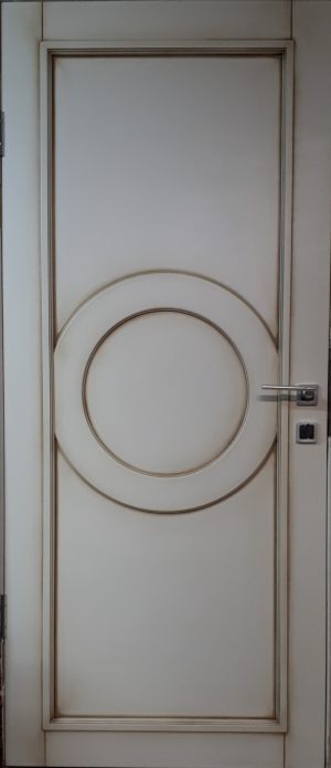 Межкомнатная дверь в профиле массив (эмаль с патиной) Иваново